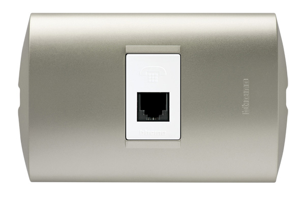 TOMA TELEFONO RJ11 1 MOD BLANCO PLACA PERLA MODUS STYLE AE2082EBNA