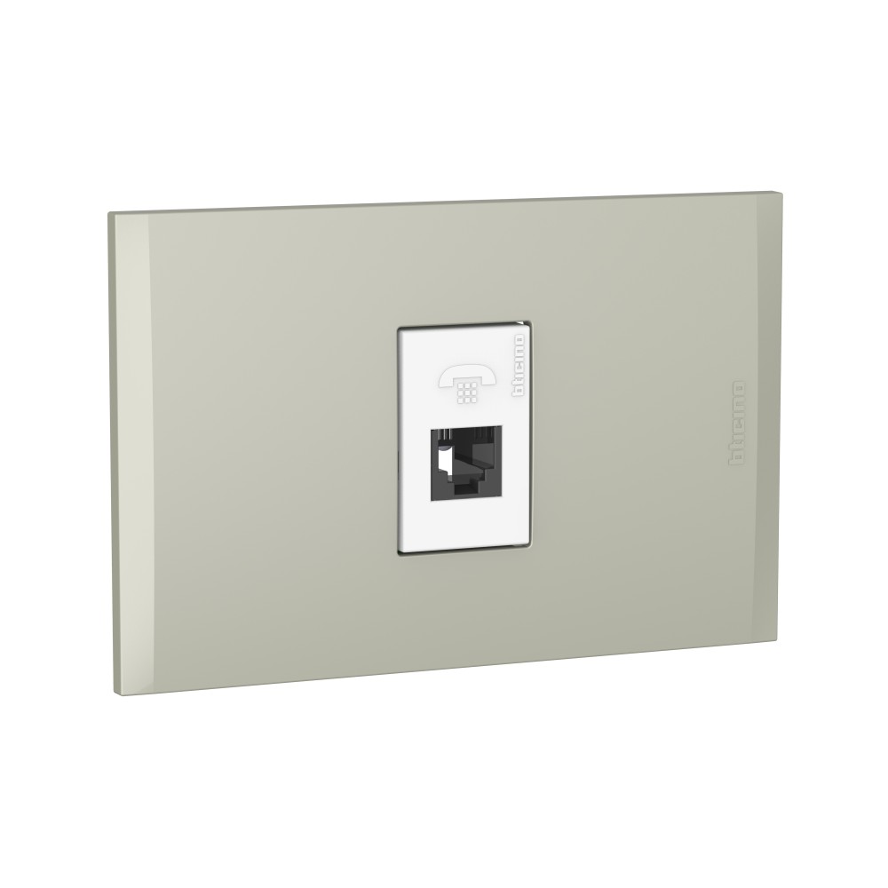 TOMA TELEFONO RJ11 1 MOD BLANCO PLACA TERRA MODUS4 AH2082EBTI