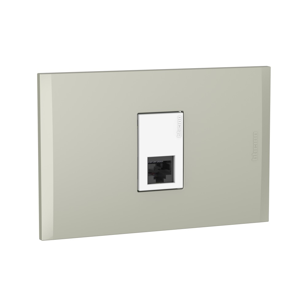 TOMA RJ45 CAT6 1 MOD BLANCO C/PLACA TERRA MODUS4 AH2079EBTI