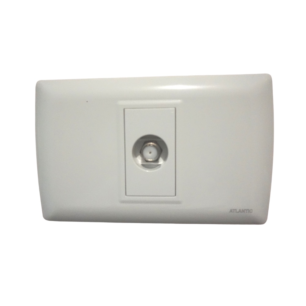 TOMA COAXIAL TV 1 MOD BLANCO PLACA BLANCA LP1071S