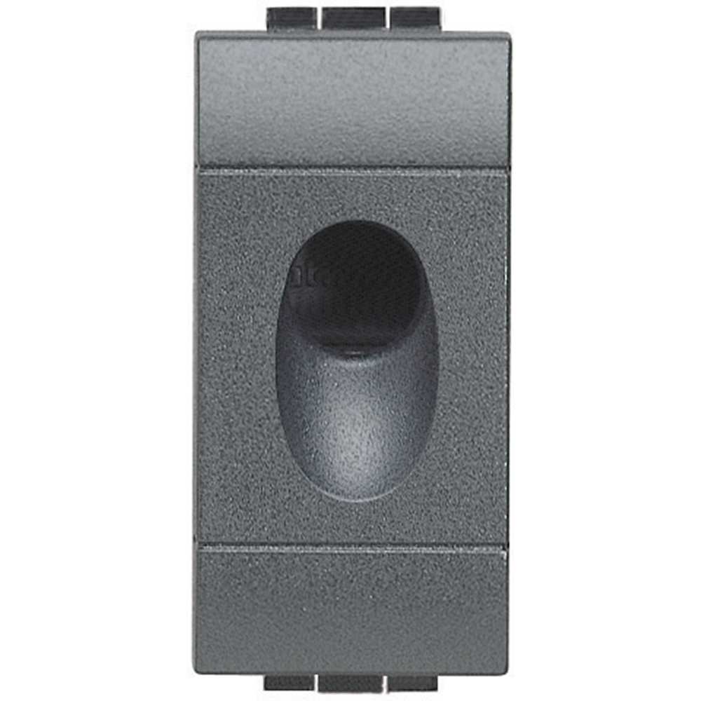 TAPA CIEGA ANTRACITE 1 MOD C/SALIDA 9MM LIVINGLIGHT L4953