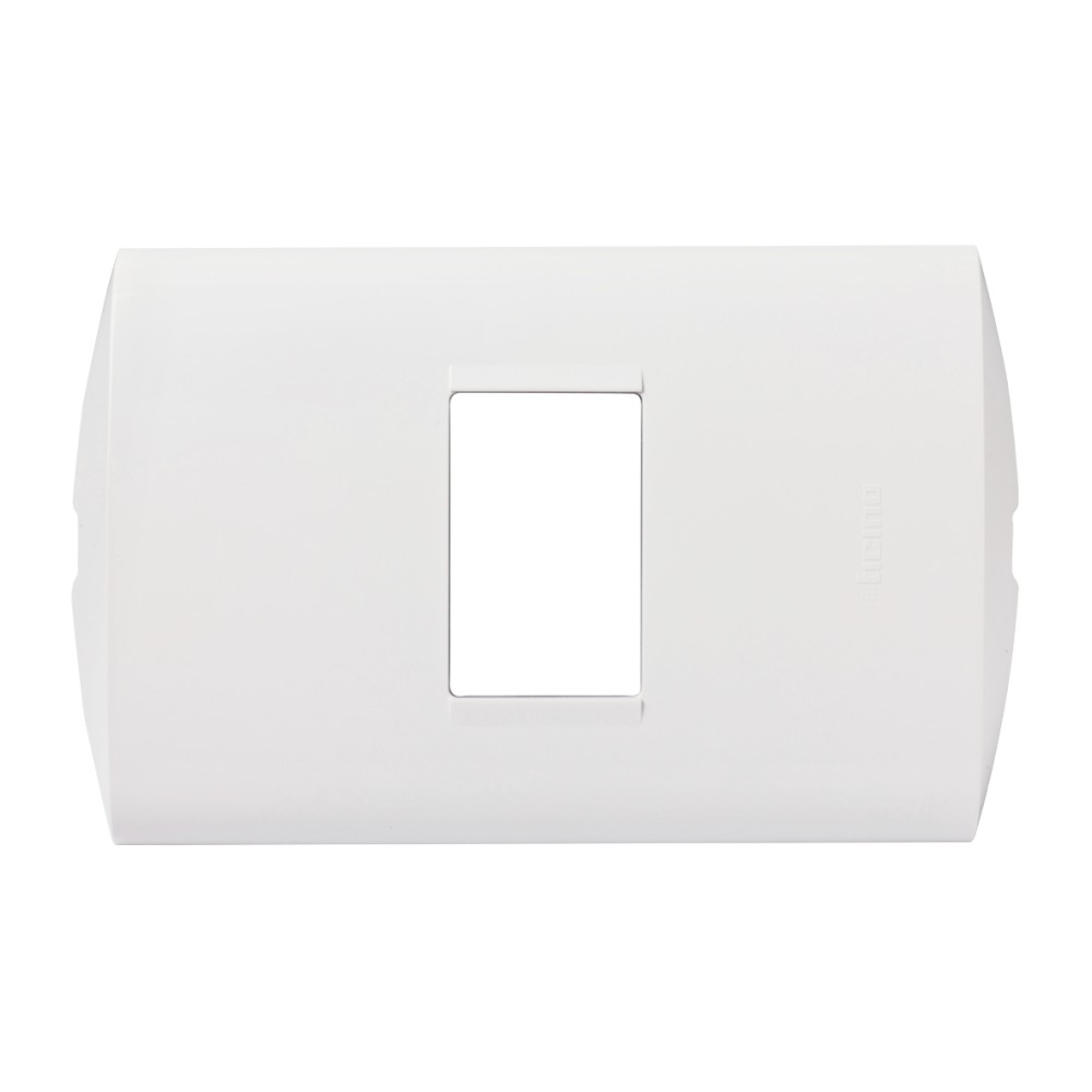 PLACA TECNOPOLIMERO 1 MOD COLOR BLANCO C/SOP MODUS STYLE AE5S1EB