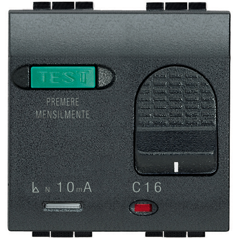 INTERRUPTOR TERMOMAG DIFERENCIAL 2P 16A 230VAC 3KA 10MA LIVING L4305/16