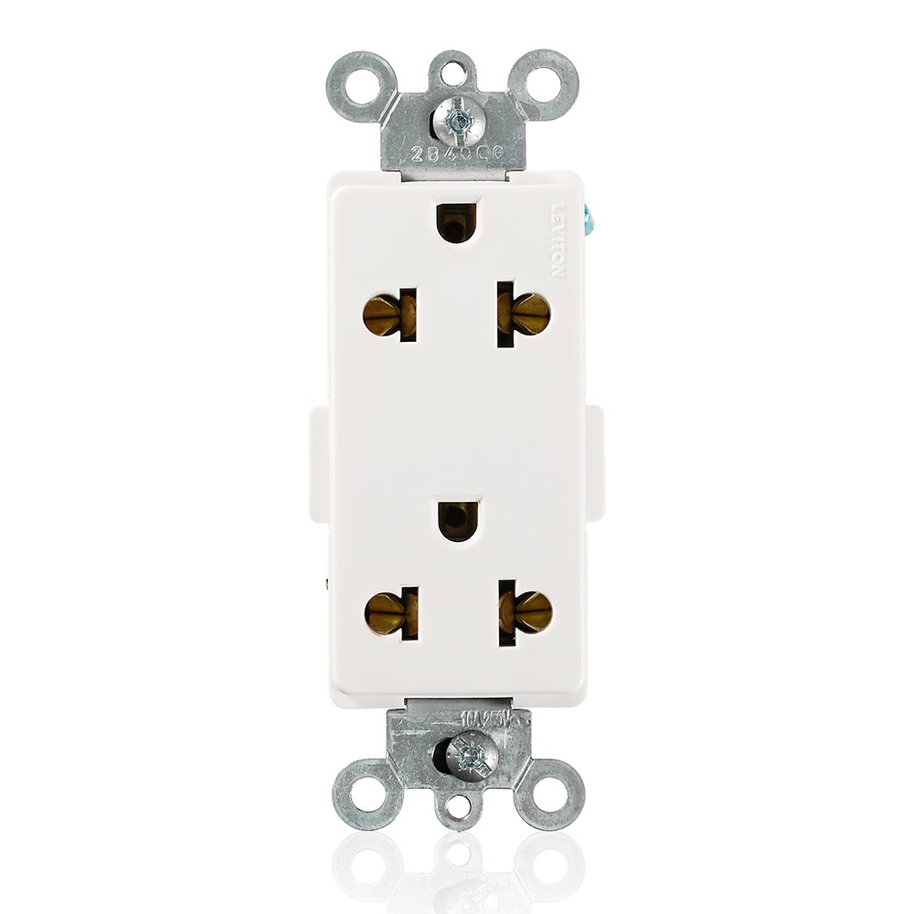 TOMACORRIENTE EMP DOBLE UNIV BLANCO 2P+T 15/16A 125/250V DECORA 5835-W