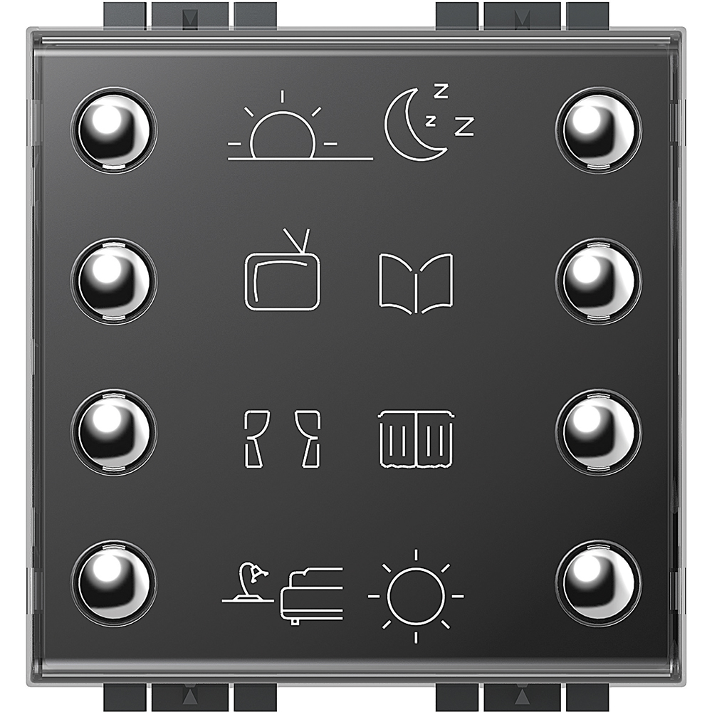 COMANDO SCS-BUS 8 TECLAS P/CONTROL 8 FUNCIONES 2MOD LIVINGLIGHT LN4652