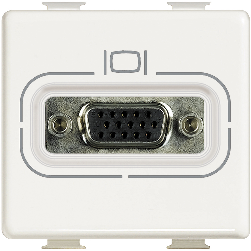 DADO TOMA VIDEO HD15 (VGA) 2 MOD BLANCO MATIX AM4282