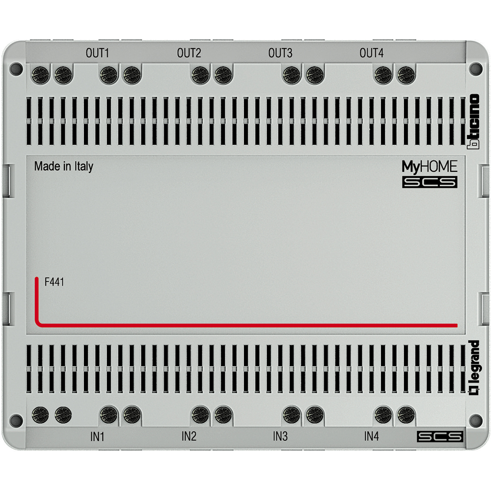 NODO AUDIO/VIDEO 6 MOD P/RIEL DIN F441