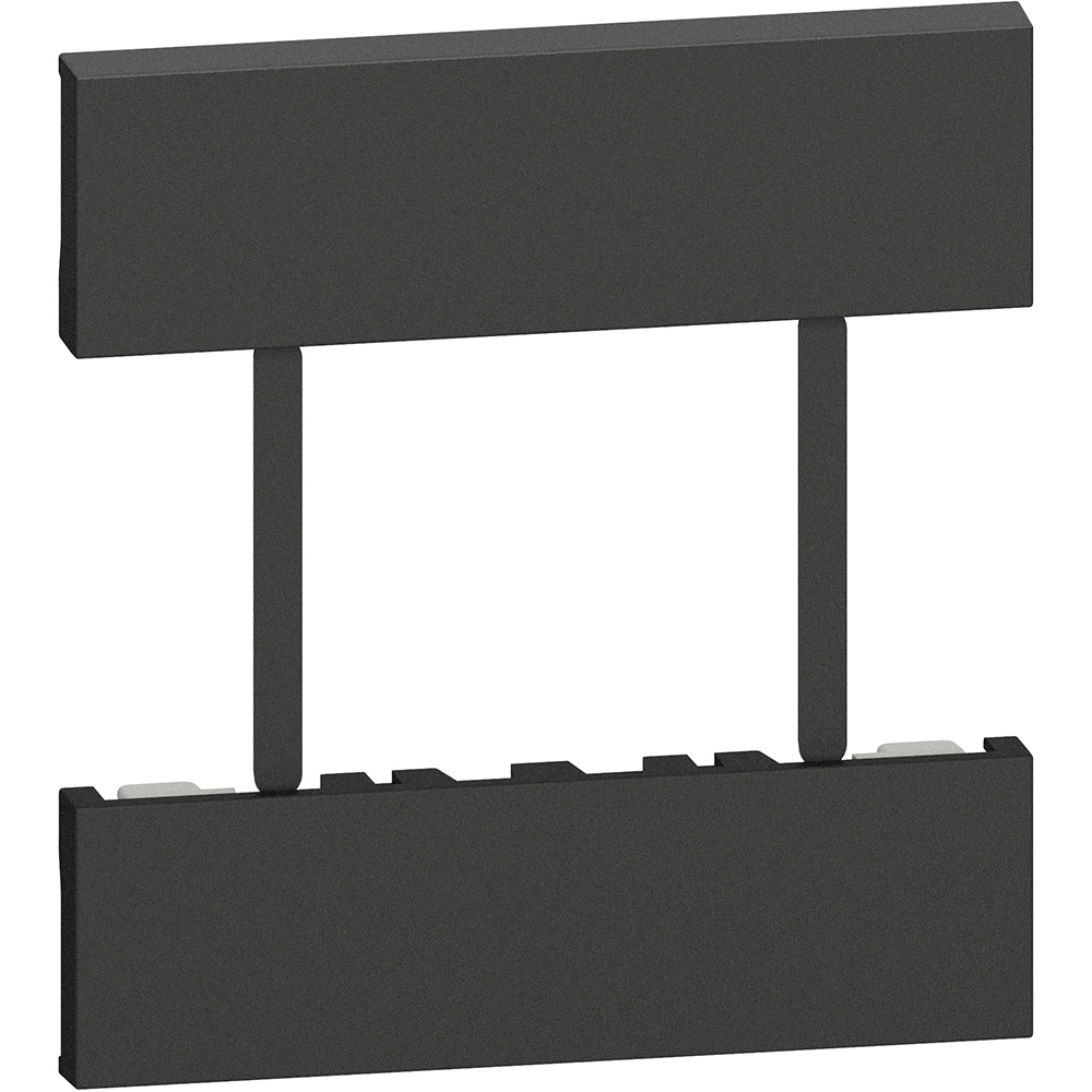 CUBRE TECLA 3 MOD NEGRO P/TOMA DOBLE US/EU LIVING NOW KG52
