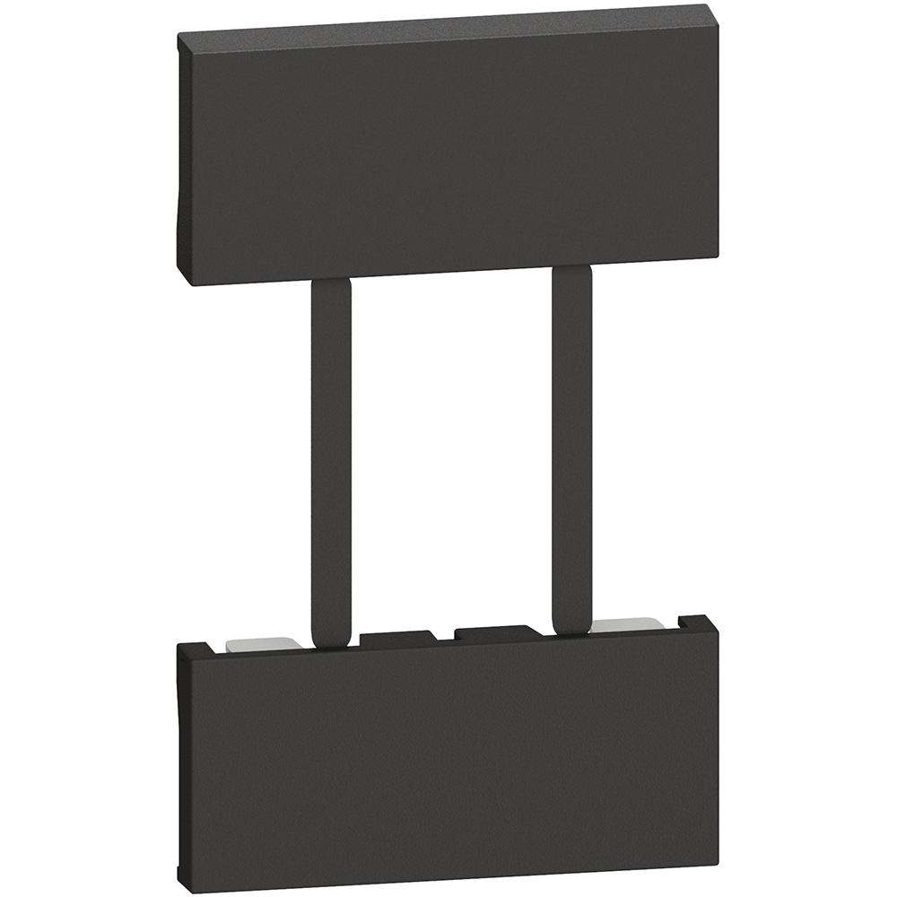 CUBRE TECLA  2 MOD NEGRO P/TOMACORRIENTE SIMPLE US/EU  LIVING NOW KG51