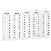 TIRA MARCADOR P/BORNERA LECTURA HORIZ 6MM NRO 1 A 50 VIKING 3 039519