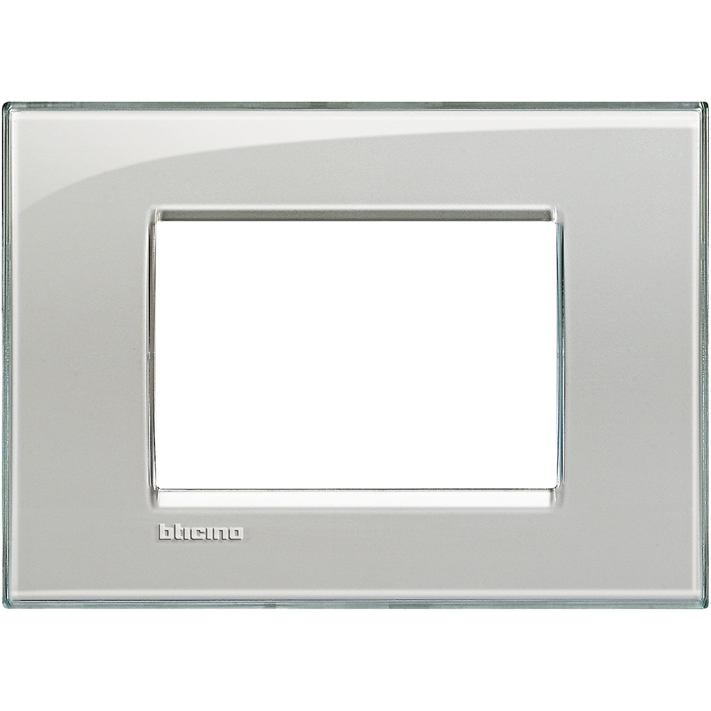PLACA TECNOPOLIMERO 3 MOD COLOR GRIS HIELO LIVINGLIGHT LNA4803KG
