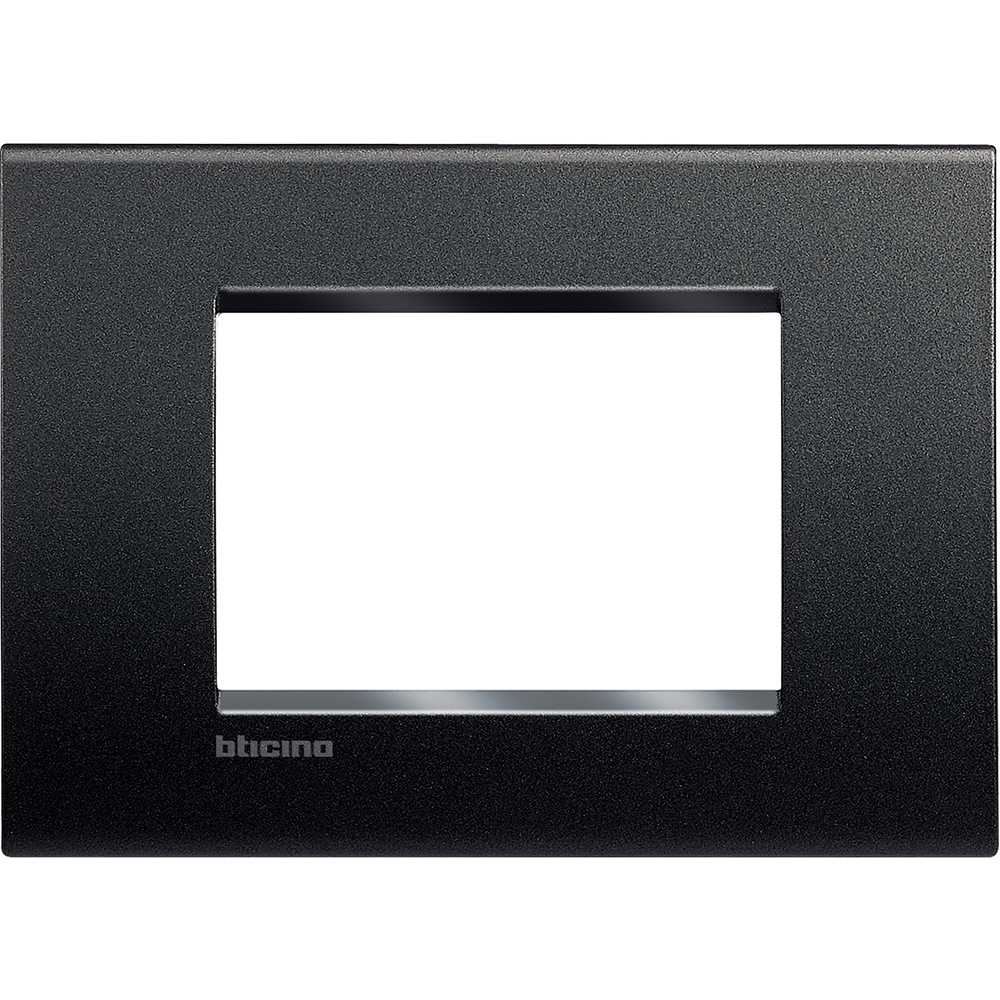 PLACA TECNOPOLIMERO 3 MOD COLOR ANTRACITA LIVINGLIGHT LNA4803AR