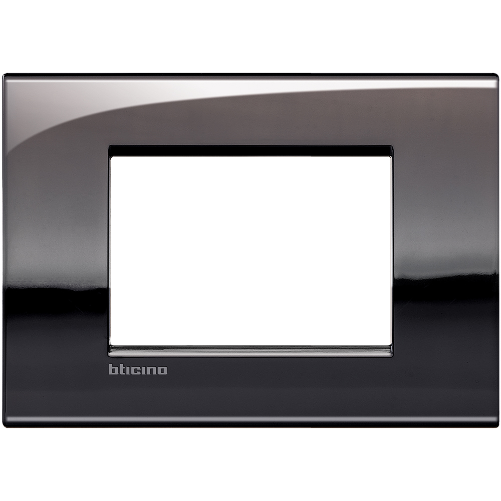 PLACA METAL 3 MOD.  LIVING-LIGHT AIR DISEÑO PELTRE  LNC4803PT  TICINO