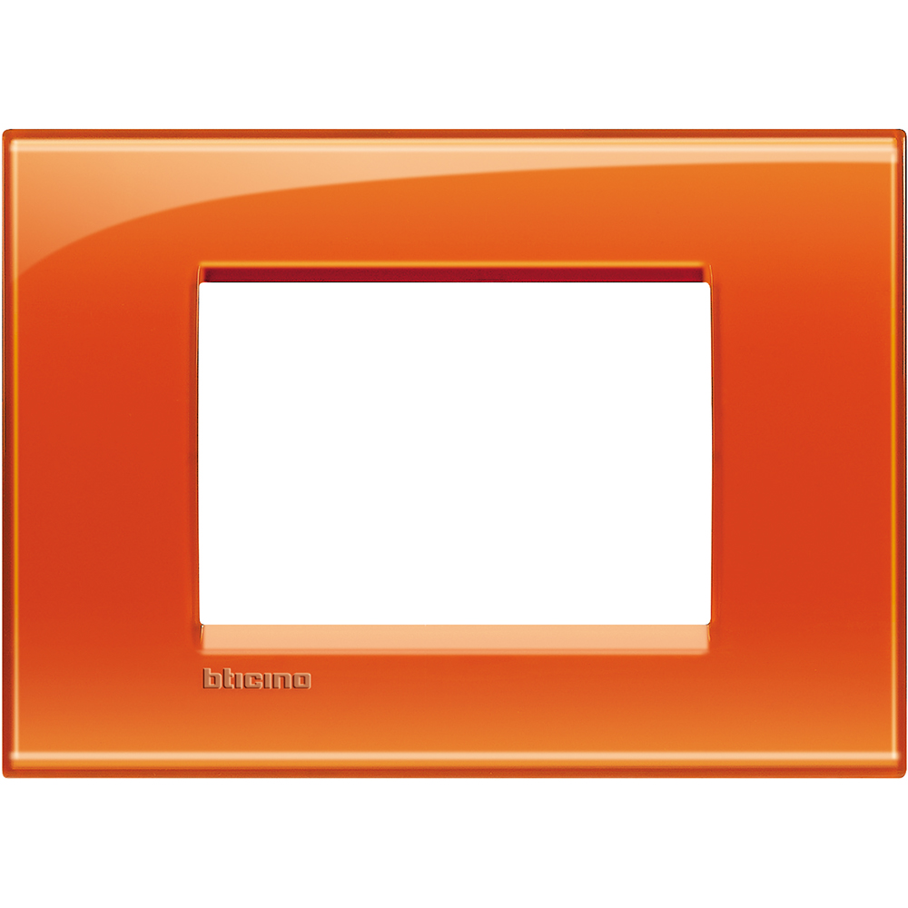 PLACA TECNOPOLIMERO 3 MOD COLOR NARANJA LIVINGLIGHT LNA4803OD