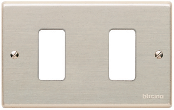 PLACA ALUMINIO 2 MOD COLOR CHAMPAGNE C/SOP MAGIC 503/2SR