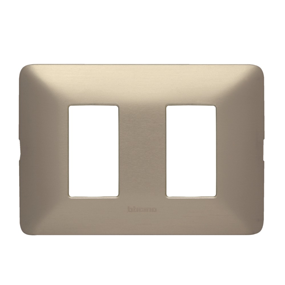 PLACA ALUMINIO 2 MOD COLOR CHAMPAGNE C/SOP MATIX AM503SM2CH