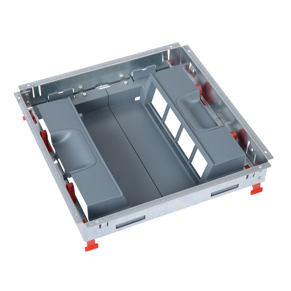 SOPORTE 16 MOD 2X8 P/CAJA PISO ENCHUFE POSIC VERT 088025