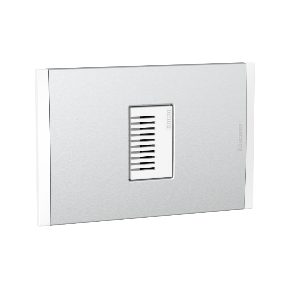ZUMBADOR 230VAC BLANCO C/PLACA ALUM NATURAL MODUS4 AH2149EBMN