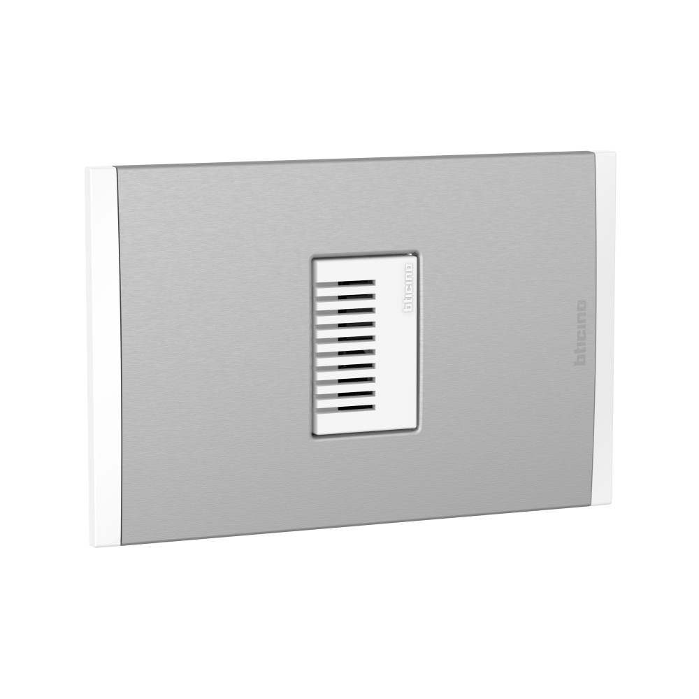 ZUMBADOR 230VAC BLANCO C/PLACA ALUM TITANIO BLANCO MODUS4 AH2149EBMT