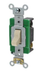 INTERRUPTOR DOBLE 3 VIAS BLANCO 277V 30A PLACA MARFIL DECORA 5640I
