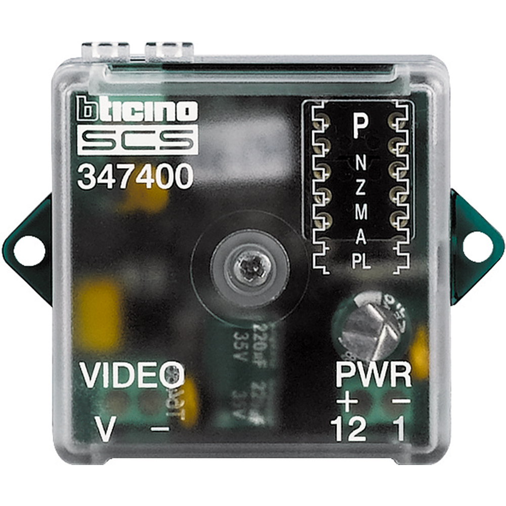 INTERFAZ COAXIAL / 2 HILOS PARA CÁMARAS DE 12 VDC 347400