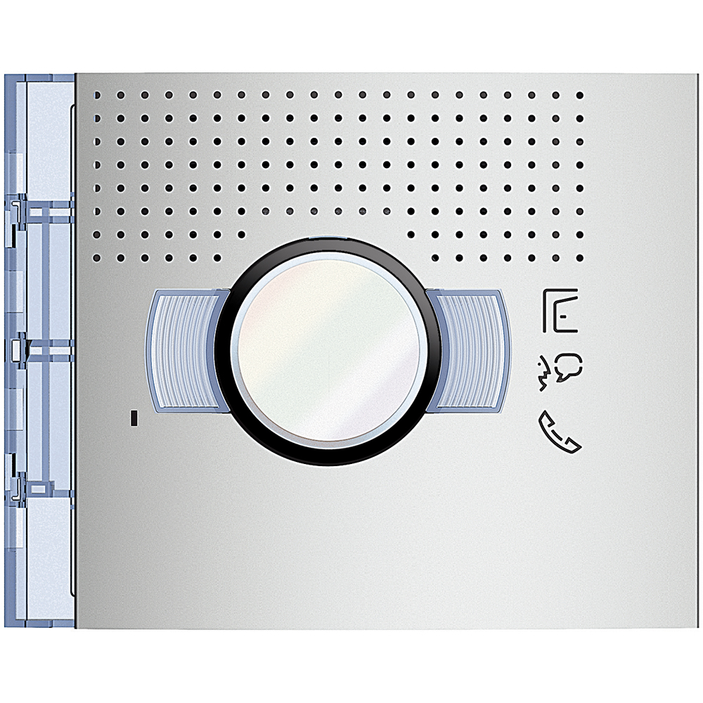 PLACA DE CUBIERTA METAL 1 PULSADOR A/V SFERA NEW 351201
