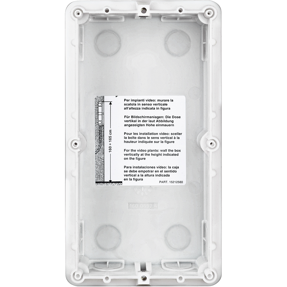 CAJA EMPOTRABLE 2 MODULO VERTICAL 350020