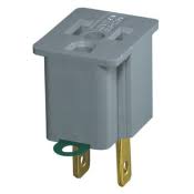 ENCHUFE PVC 2 PATAS 2P 15A 125V GRIS 274