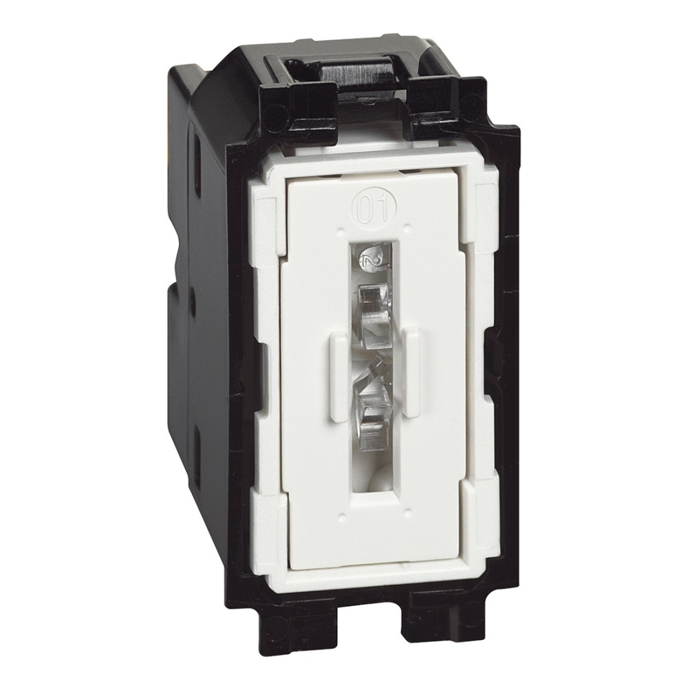 DADO INTERRUP SIMPLE 1P 250V 10AX 1 MOD BLANCO LIVING NOW K4001