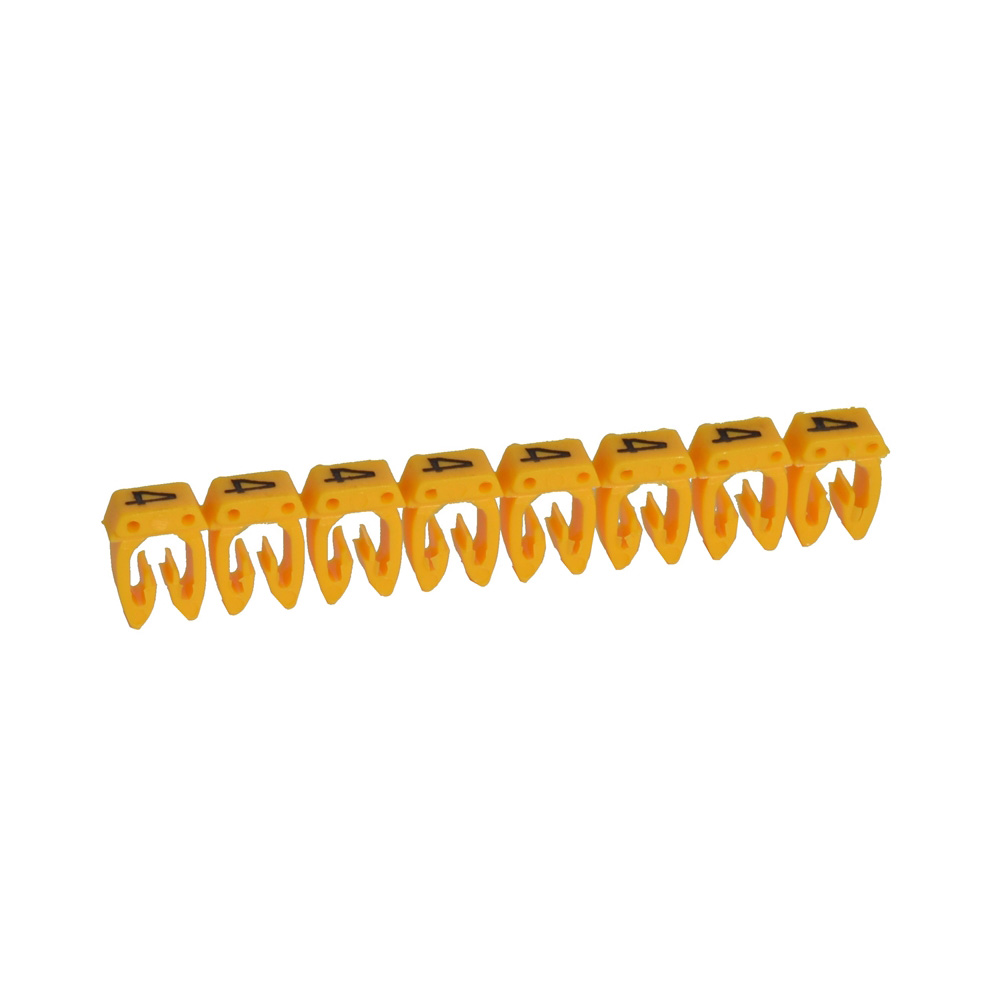 MARCADOR P/CABLE 0.5-1.5MM2 NRO 4 AMARILLO CAB3 038214