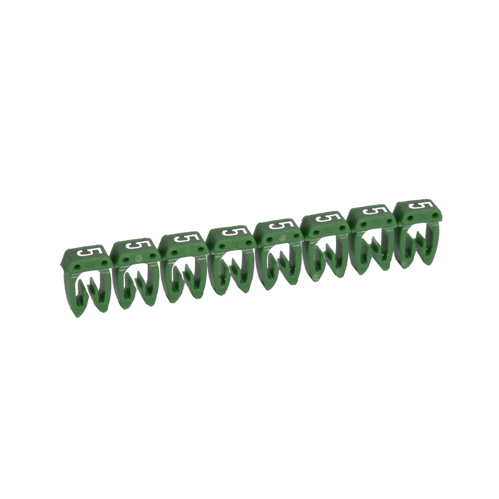 MARCADOR P/CABLE 0.5-1.5MM2 NRO 5 VERDE CAB3 038215