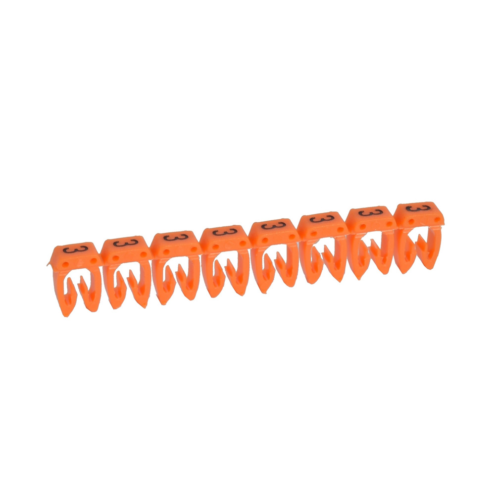 MARCADOR P/CABLE 4-6MM2 NRO 3 NARANJA CAB3 038233
