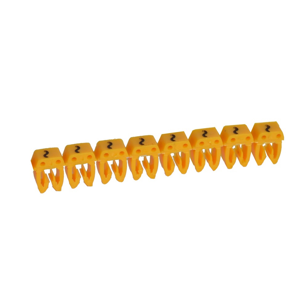 MARCADOR P/CABLE 0.5-1.5MM2 SIGNO "~" AMARILLO CAB3 038274