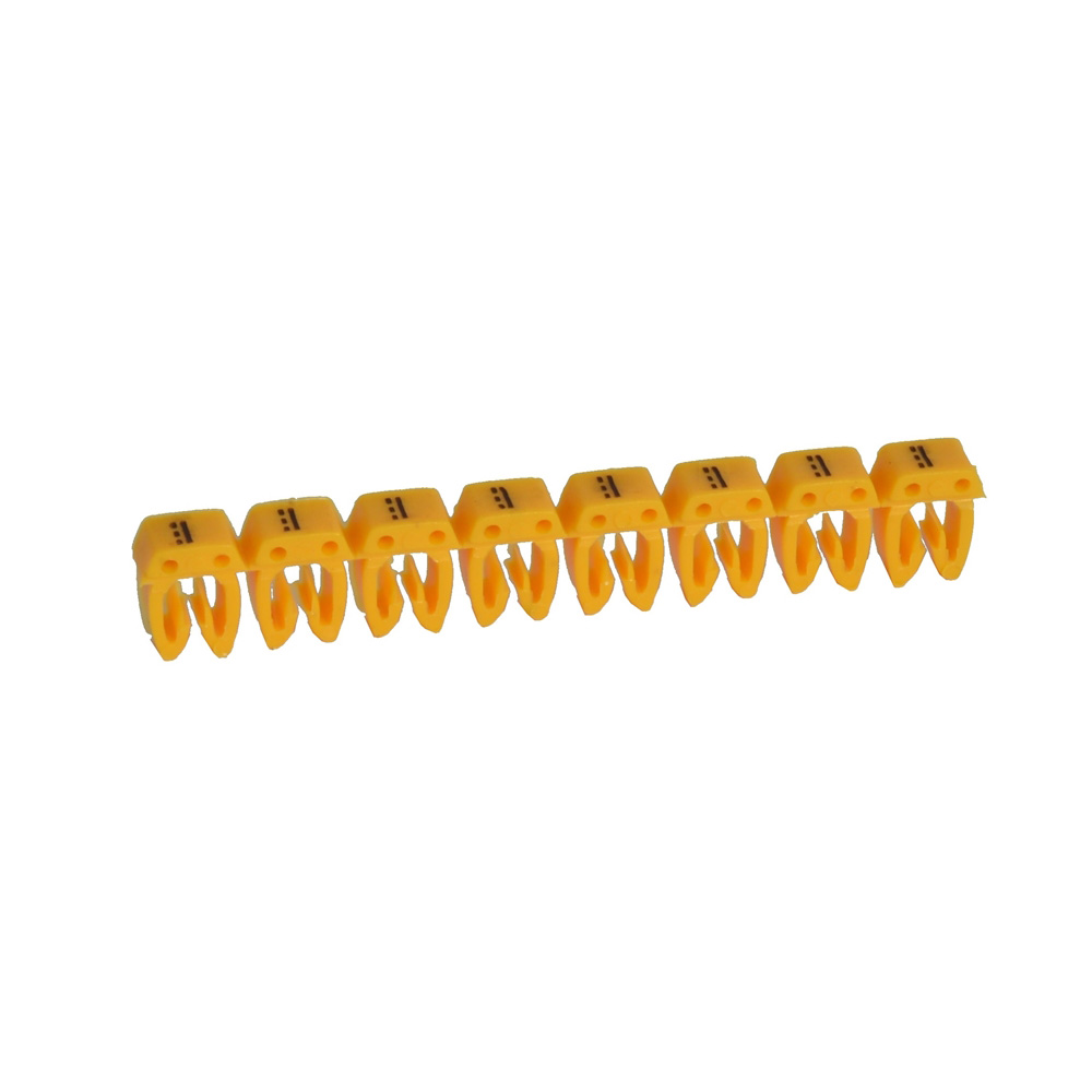 MARCADOR P/CABLE 0.5-1.5MM2 SIGNO "=" AMARILLO CAB3 038275