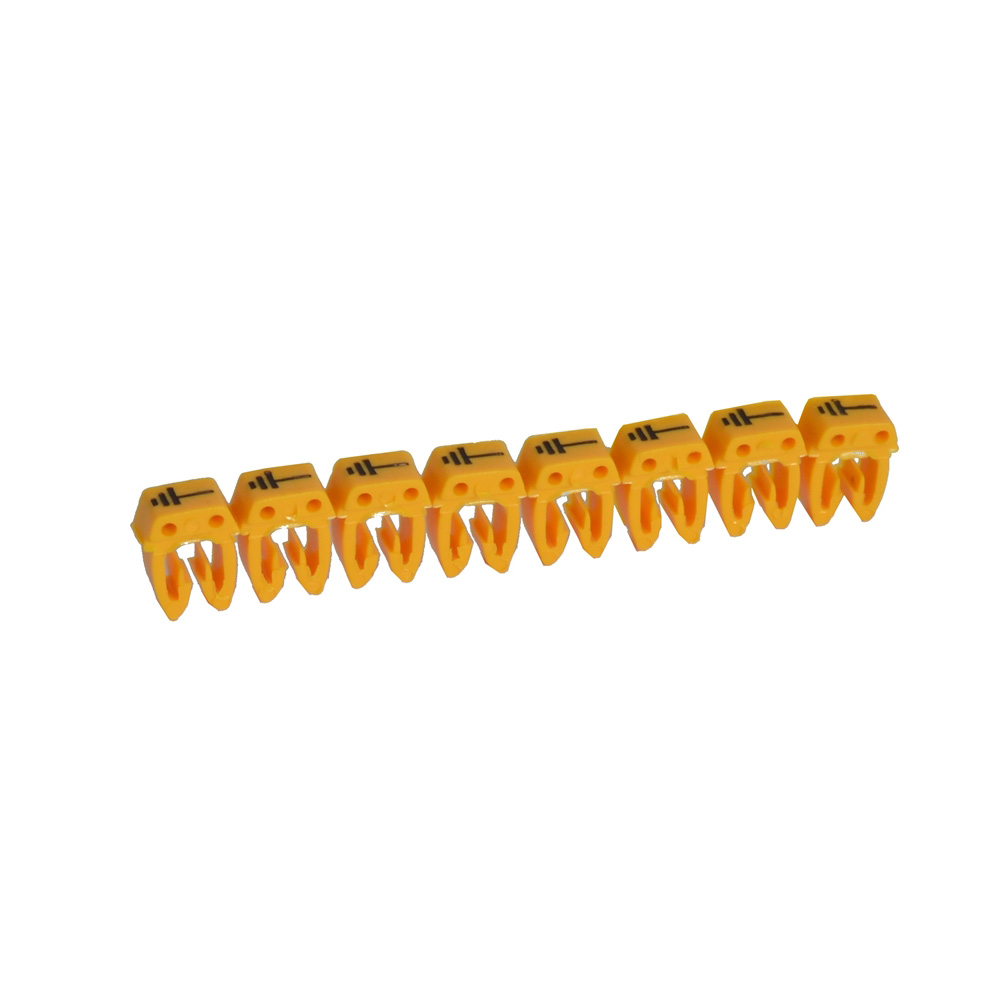 MARCADOR P/CABLE 4-6MM2 TIERRA AMARILLO CAB3 038296