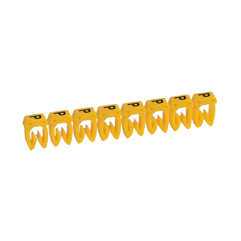 MARCADOR P/CABLE 1.5-2.5MM2 LETRA P AMARILLO CAB3 038345
