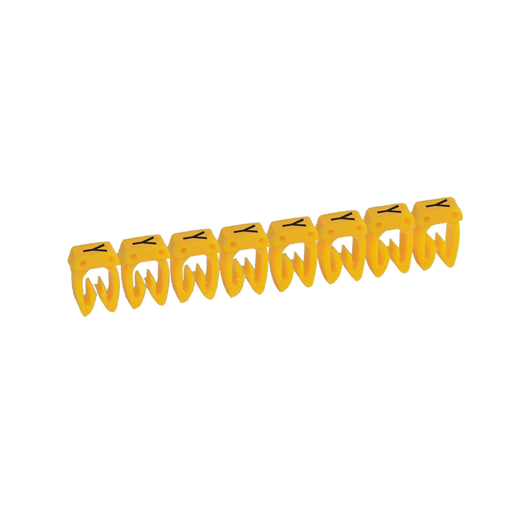 MARCADOR P/CABLE 1.5-2.5MM2 LETRA Y AMARILLO CAB3 038354