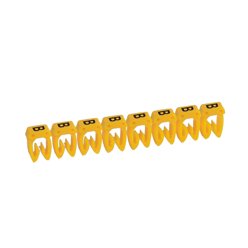 MARCADOR P/CABLE 4-6MM2 LETRA B AMARILLO CAB3 038361