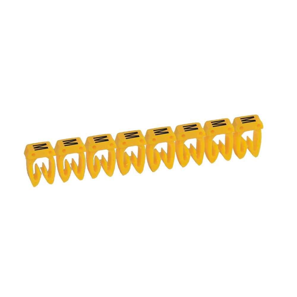 MARCADOR P/CABLE 4-6MM2 LETRA M AMARILLO CAB3 038372