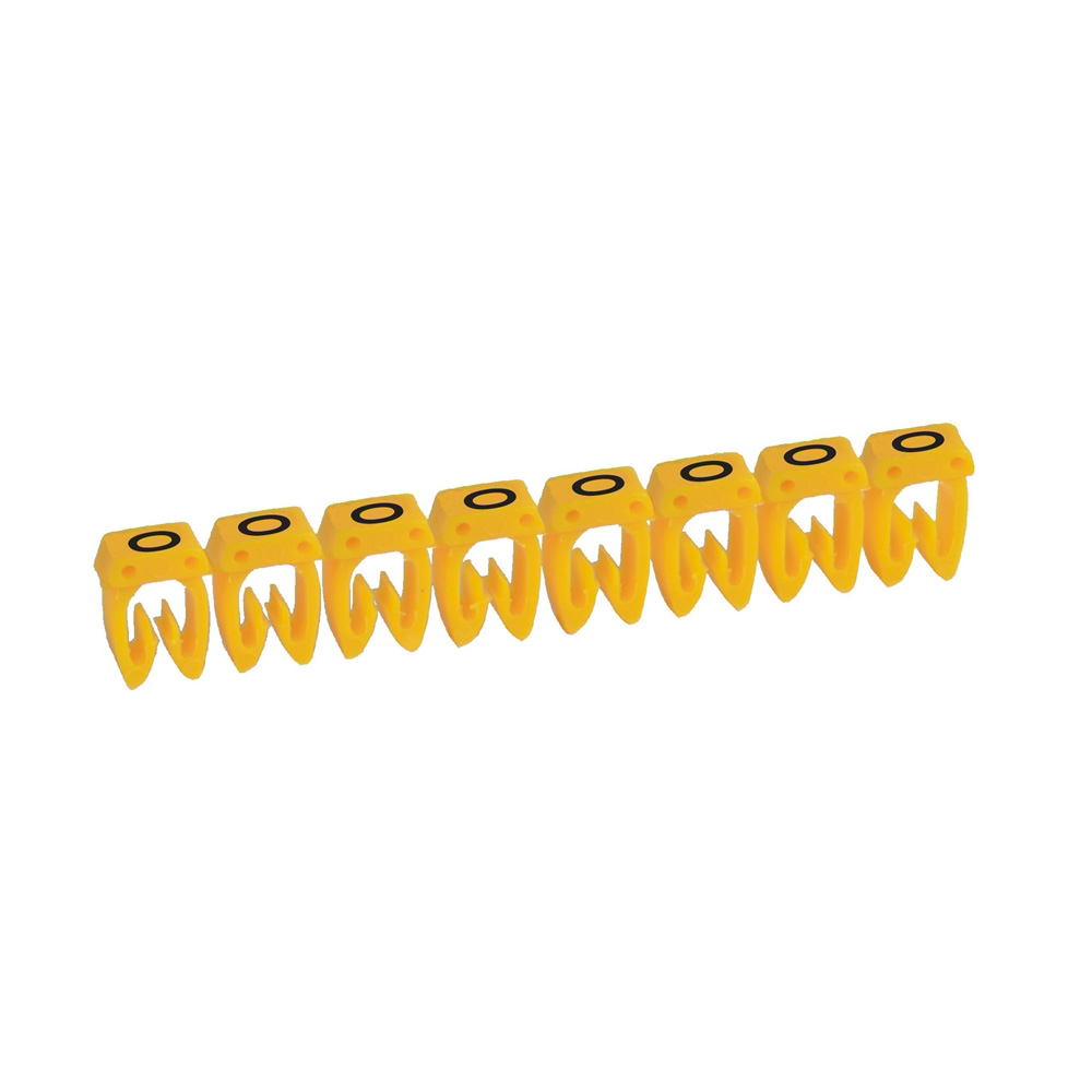 MARCADOR P/CABLE 4-6MM2 LETRA O AMARILLO CAB3 038374