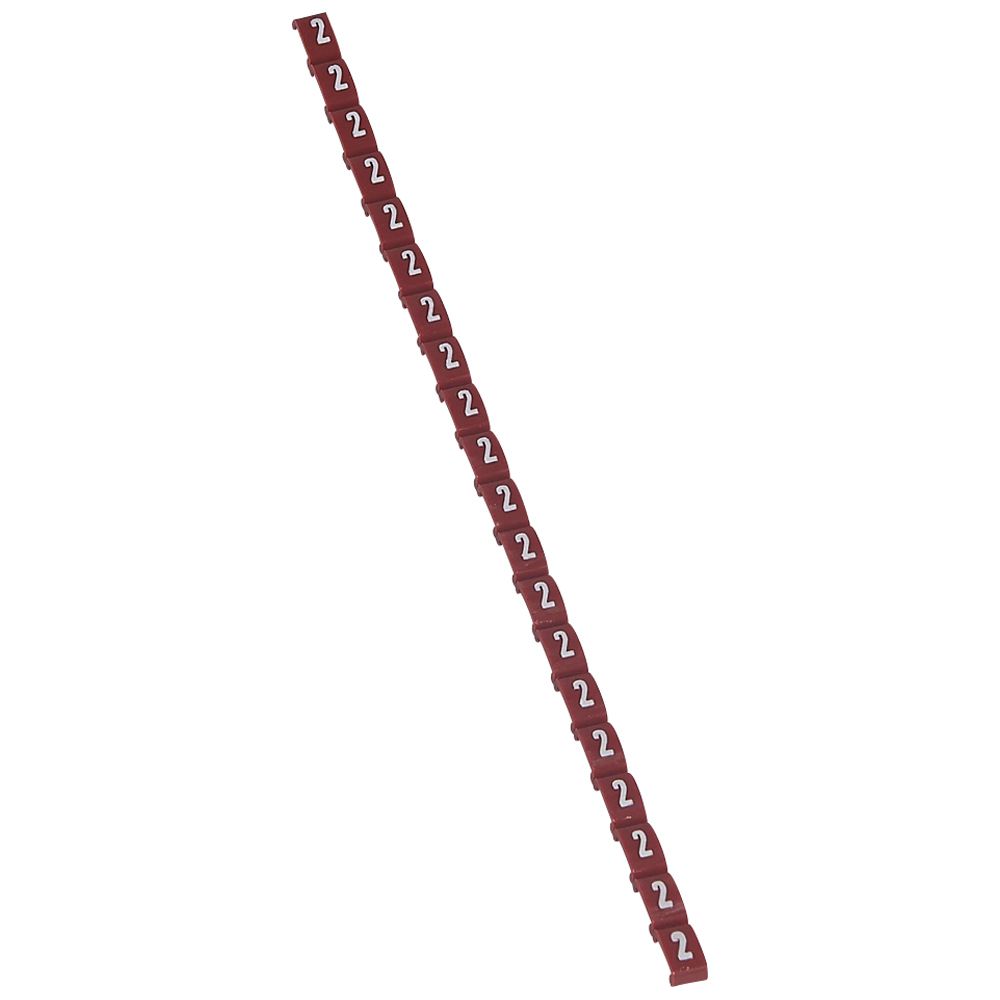 MARCADOR P/CABLE NRO 2 ROJO DUPLIX 038402