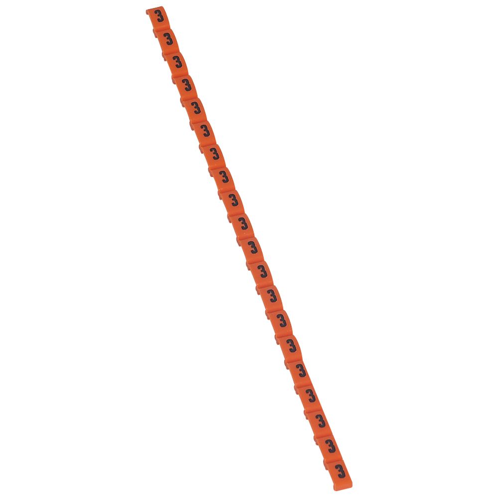 MARCADOR P/CABLE NRO 3 NARANJA DUPLIX 038403