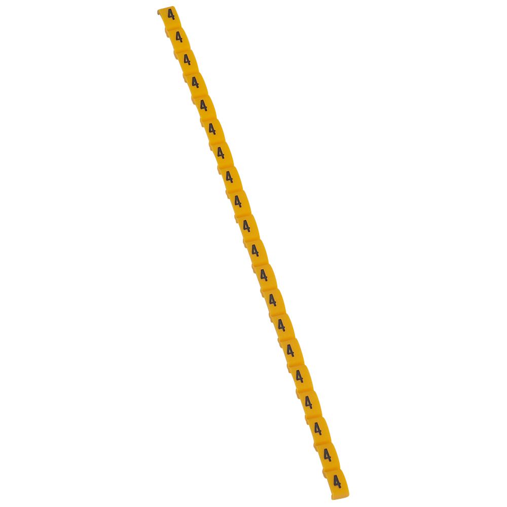 MARCADOR P/CABLE NRO 4 AMARILLO DUPLIX 038404