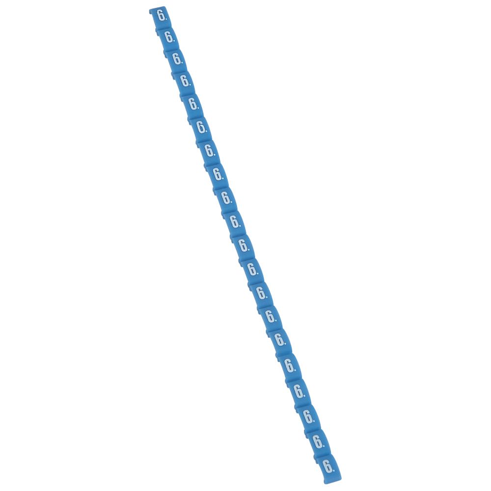 MARCADOR P/CABLE NRO 6 AZUL DUPLIX 038406
