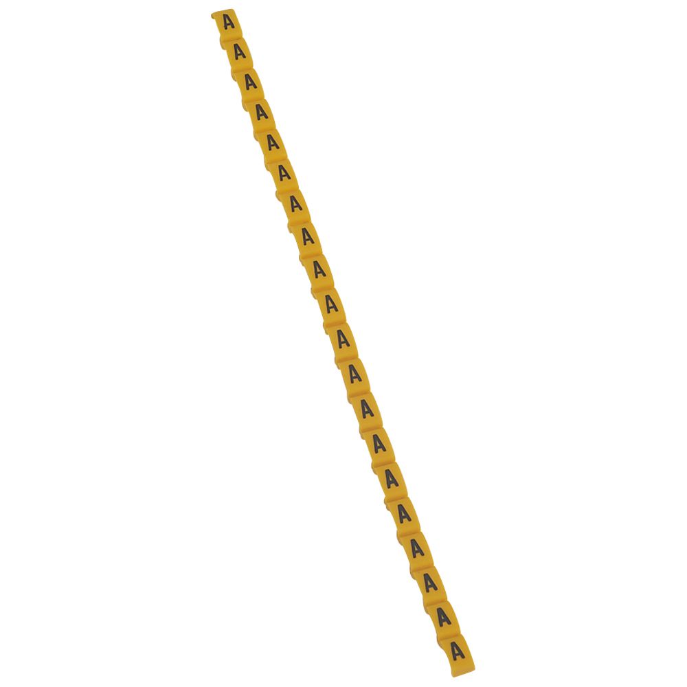 MARCADOR P/CABLE LETRA A AMARILLO DUPLIX 038410