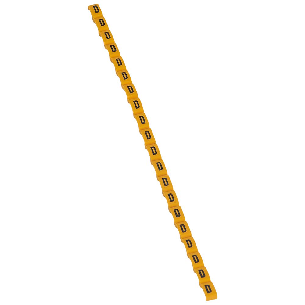 MARCADOR P/CABLE LETRA D AMARILLO DUPLIX 038413