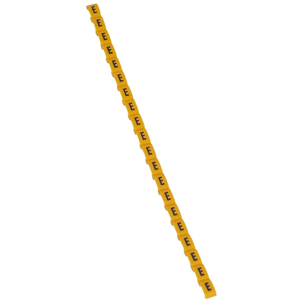 MARCADOR P/CABLE LETRA E AMARILLO DUPLIX 038414