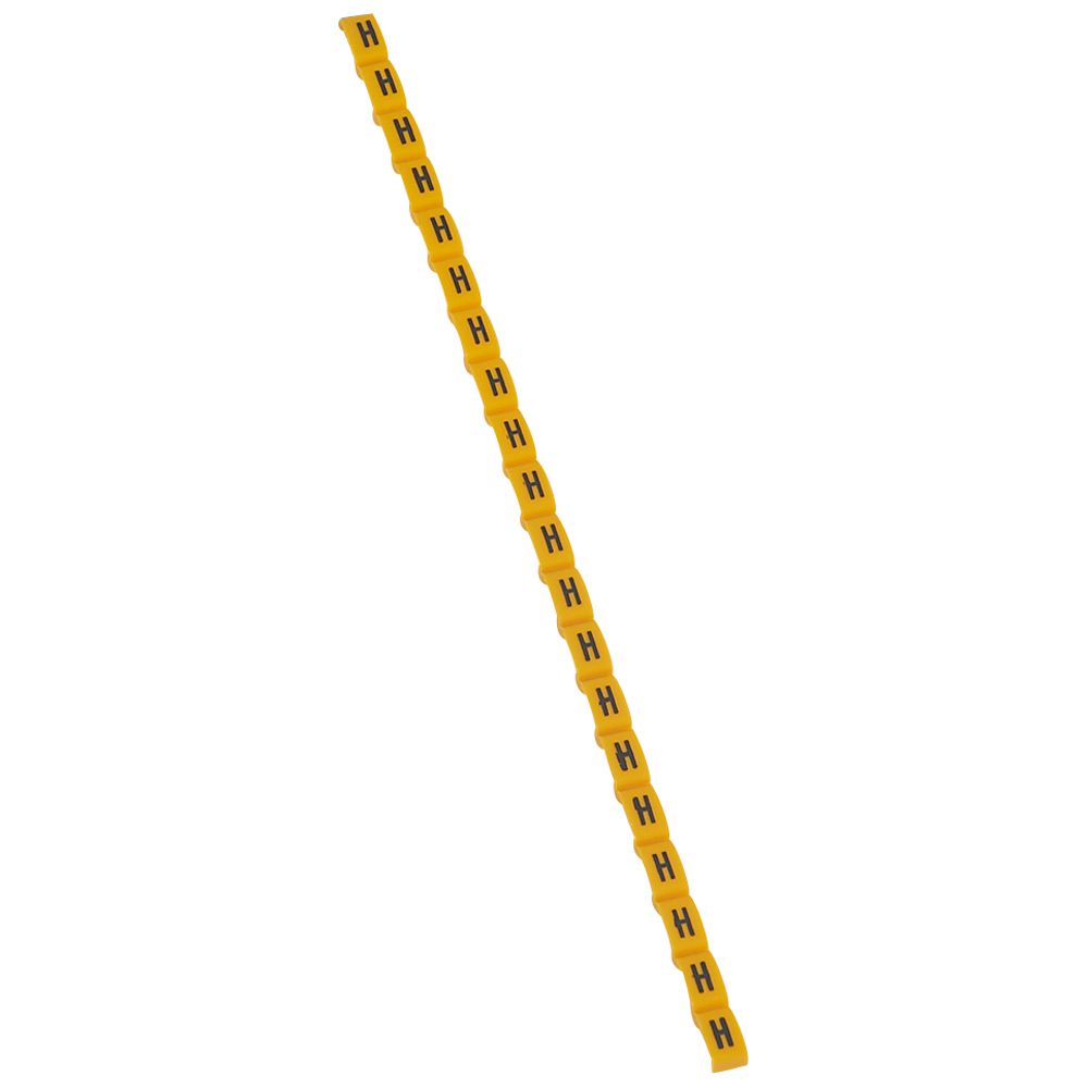 MARCADOR P/CABLE LETRA H AMARILLO DUPLIX 038417