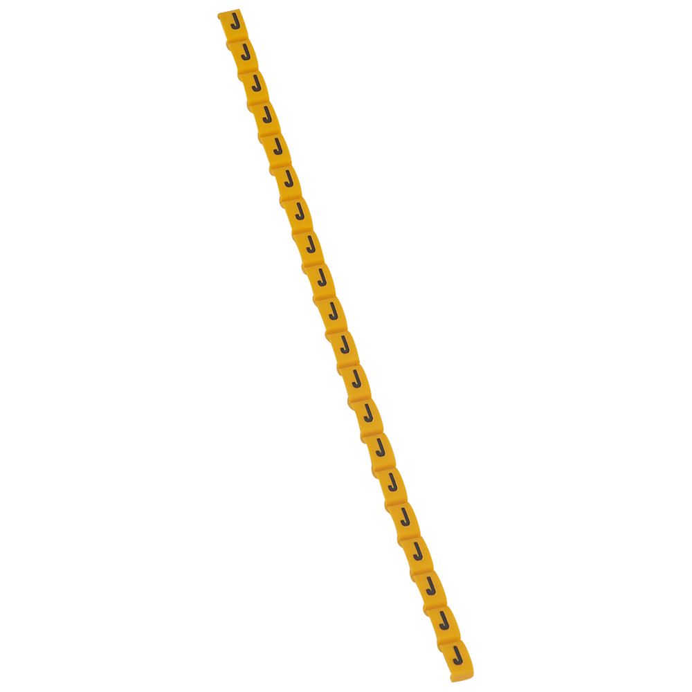MARCADOR P/CABLE LETRA J AMARILLO DUPLIX 038419