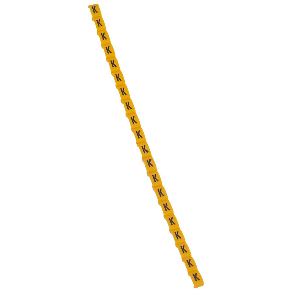 MARCADOR P/CABLE LETRA K AMARILLO DUPLIX 038420
